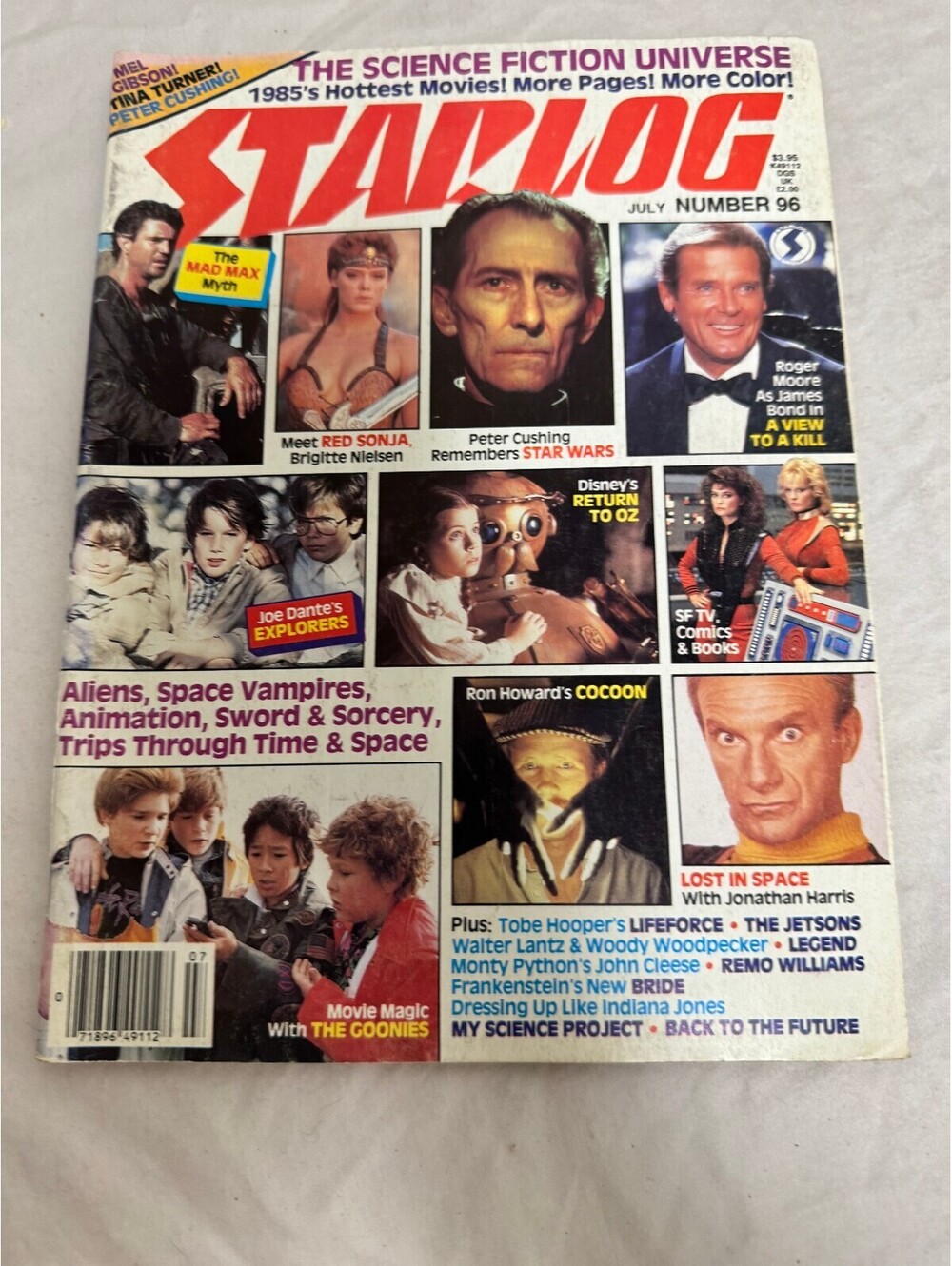 Starlog Magazine Issue #96 July 1985 Mad Max Red Sonja James Bond